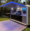 Premium Modern Outdoor Kitchen - Luxury Built-in Grill & Awnin
