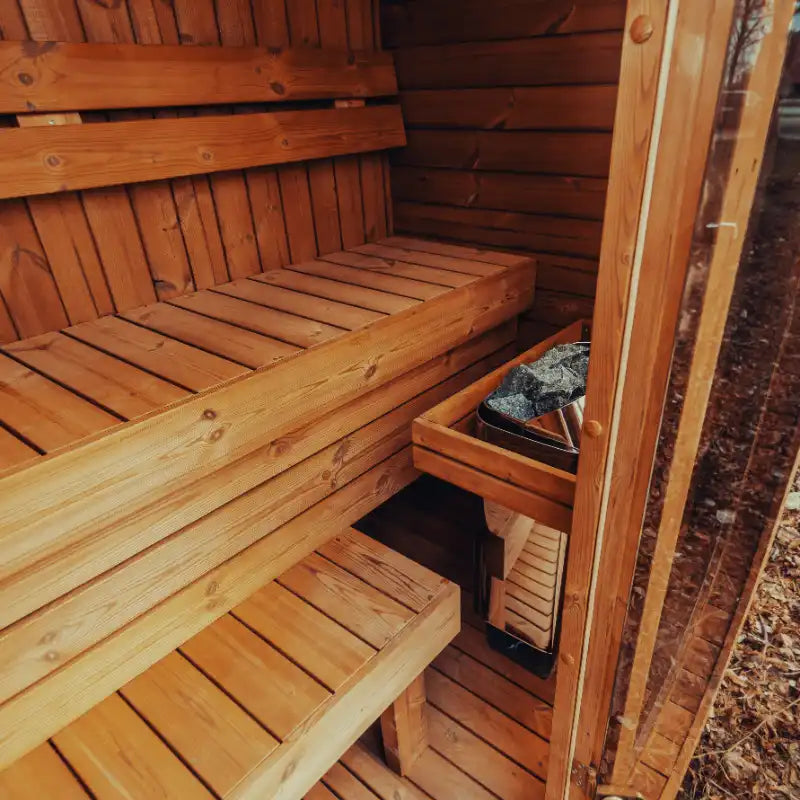 Mande Spa MW Series Outdoor Barrel Sauna. Free Shipping!
