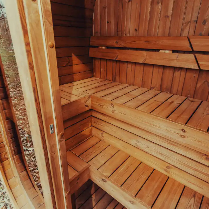Mande Spa MW Series Outdoor Barrel Sauna. Free Shipping!