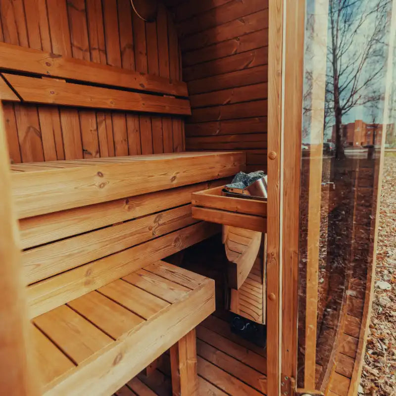 Mande Spa MW Series Outdoor Barrel Sauna. Free Shipping!