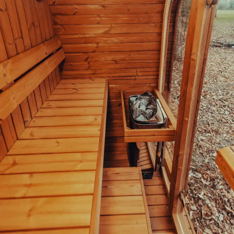 Mande Spa MW Series Outdoor Barrel Sauna. Free Shipping!