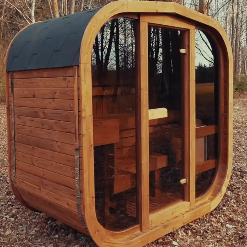 Mande Spa MW Series Outdoor Barrel Sauna. Free Shipping!