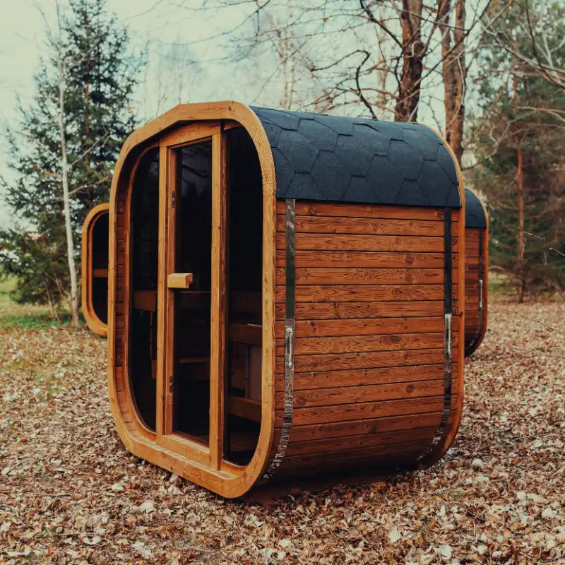 Mande Spa MW Series Outdoor Barrel Sauna. Free Shipping!
